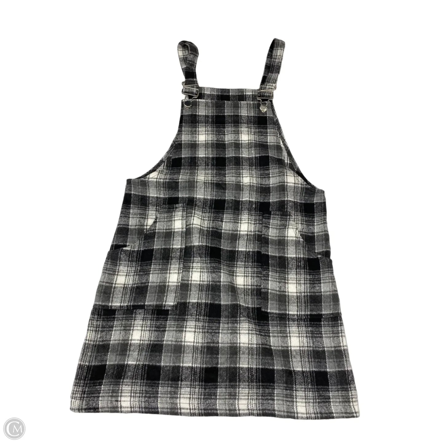 Shortalls By Pink Lily In Plaid Pattern, Size: S