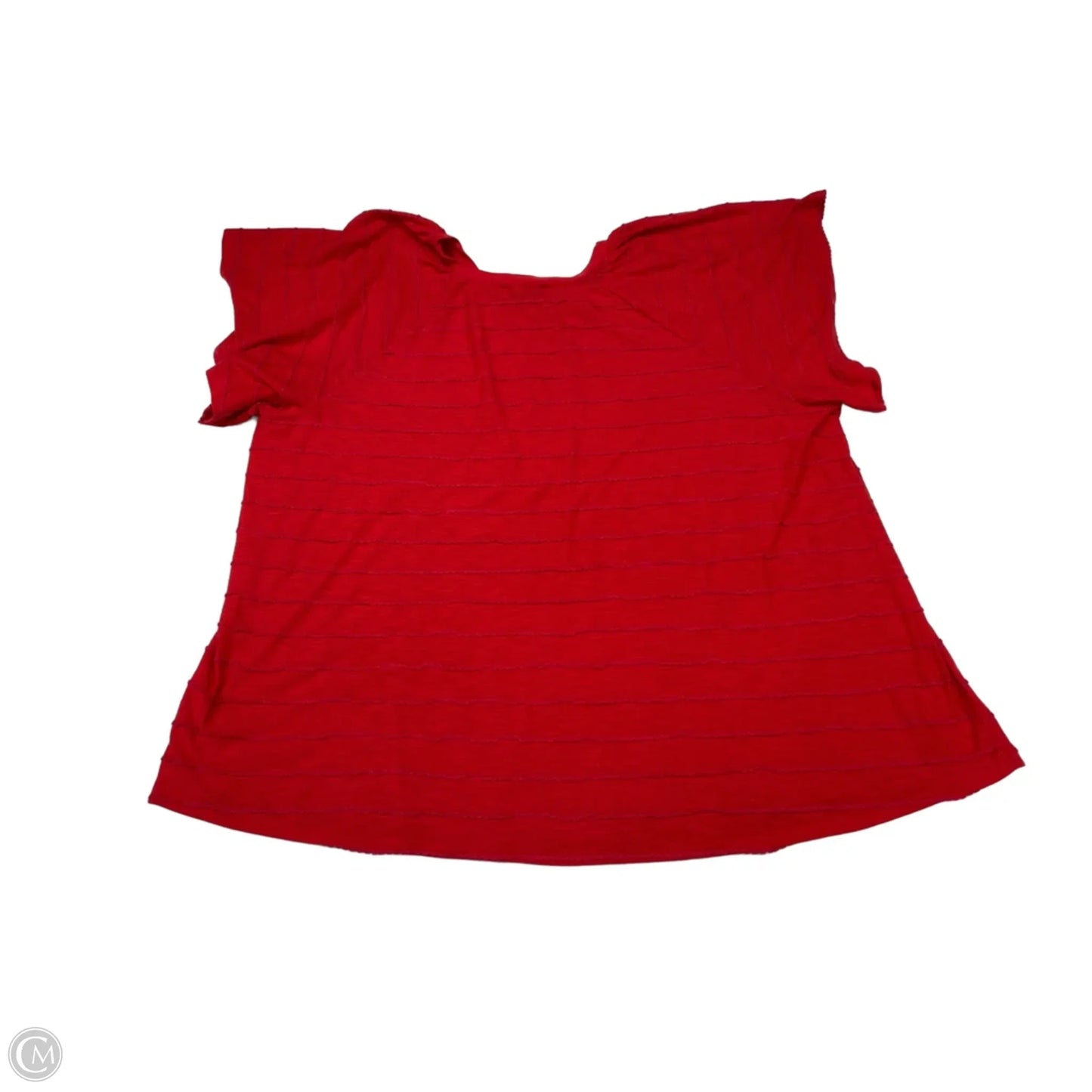 Top Short Sleeve Basic By Lane Bryant In Red, Size: 3x