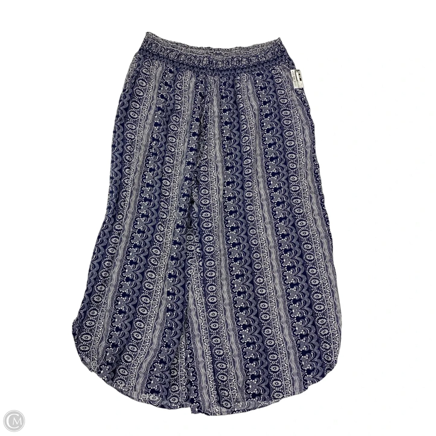 Pants Lounge By Bloomchic In Blue & White, Size: 26