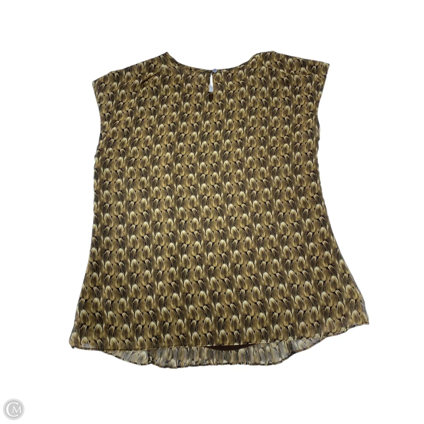 Blouse Sleeveless By Talbots In Brown, Size: M