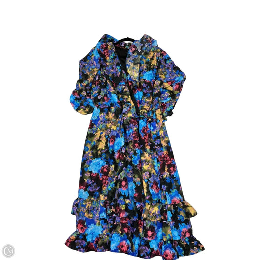 Dress Casual Midi By New York And Co In Multi-colored, Size: L