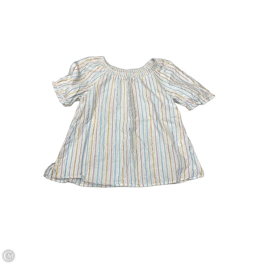 Top Short Sleeve By Lane Bryant In Striped Pattern, Size: Xl