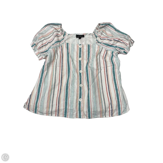 Blouse Short Sleeve By Lane Bryant In Striped Pattern, Size: Xl