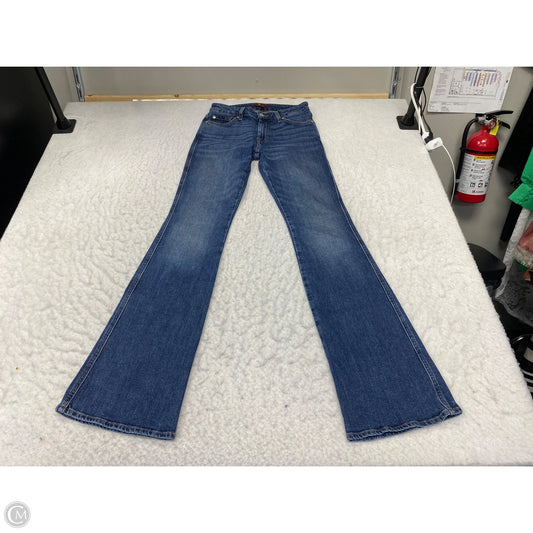 Jeans Flared By 7 For All Mankind In Blue Denim, Size: 4