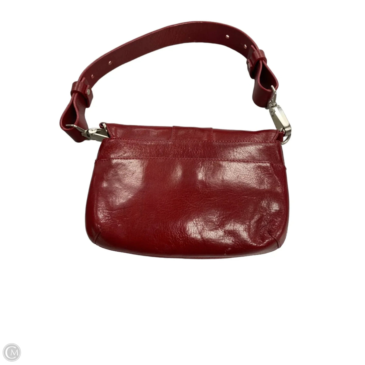 Handbag Leather By Hobo Intl, Size: Medium