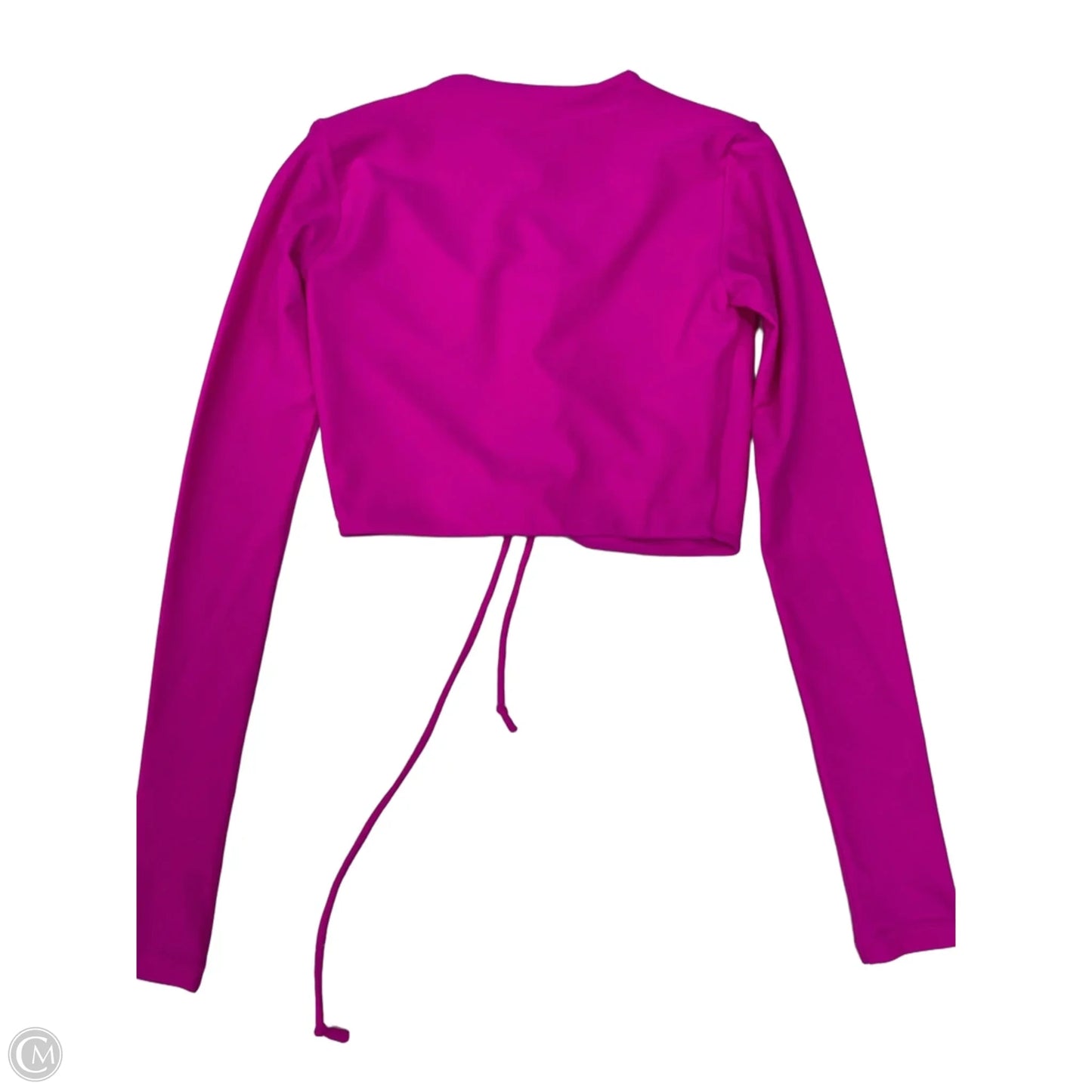Athletic Top Long Sleeve Collar By Skims In Pink, Size: S