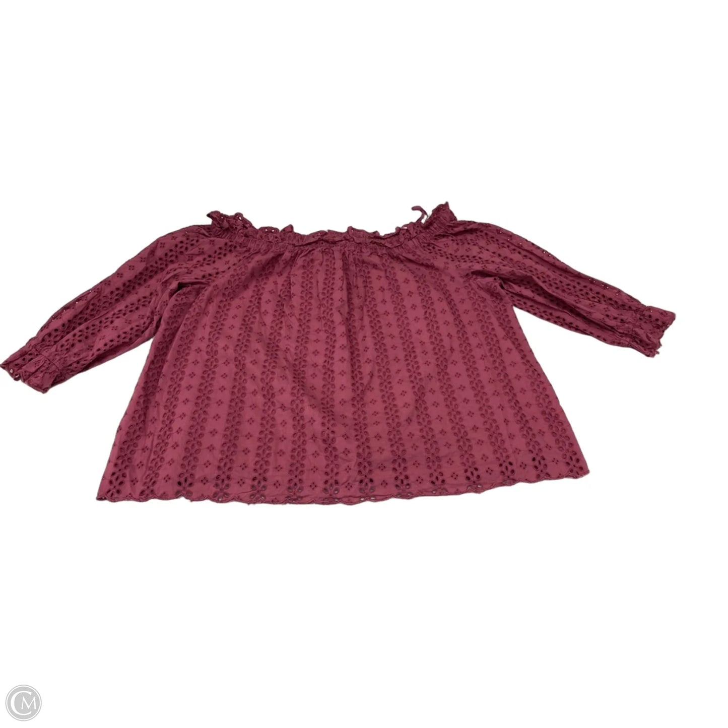 Top 3/4 Sleeve By Lane Bryant In Mauve, Size: Xl