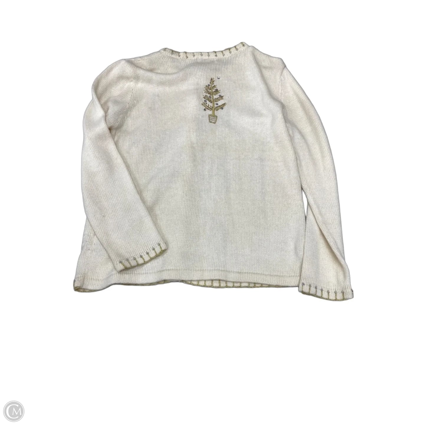 Cardigan By Basic Editions In Cream, Size: M