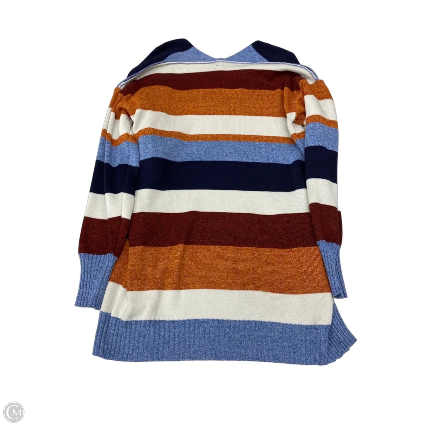 Cardigan By Cmf In Striped Pattern, Size: M