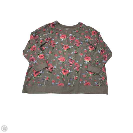 Sweater By Cmf In Floral Print, Size: 3x
