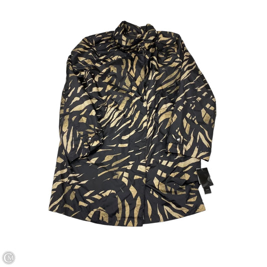 Coat Raincoat By Alfani In Black & Tan, Size: Xl