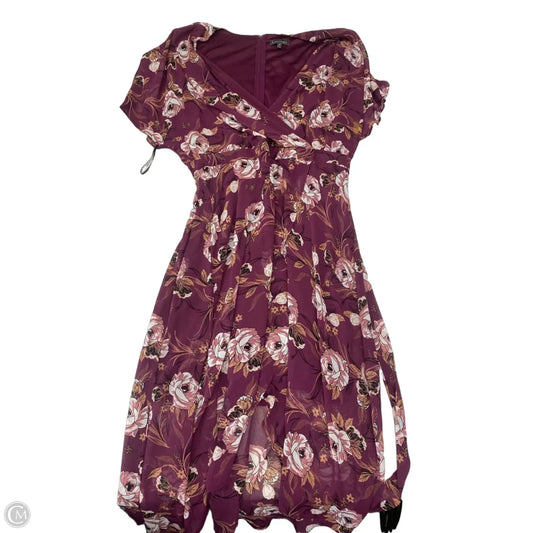 Dress Casual Midi By Luxology In Floral Print, Size: Xl