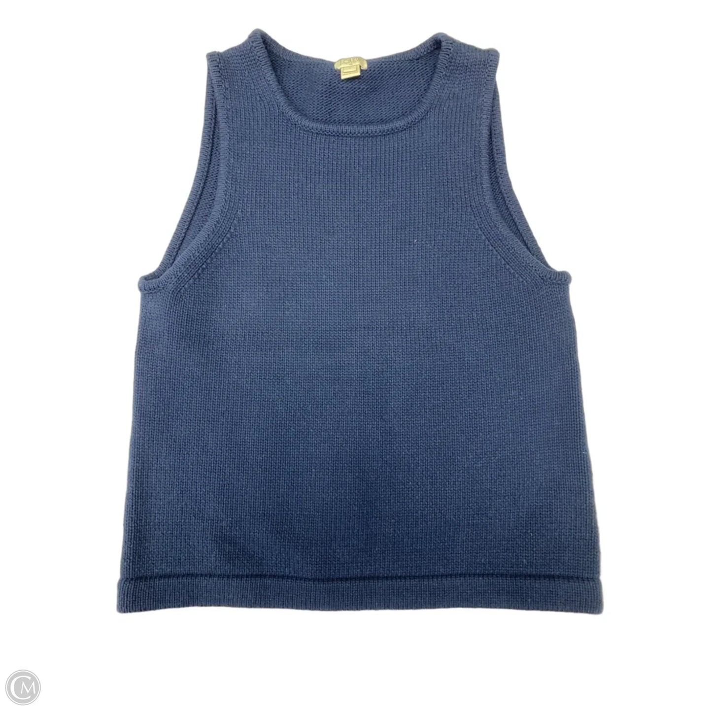 Top Sleeveless By J. Crew In Navy, Size: M