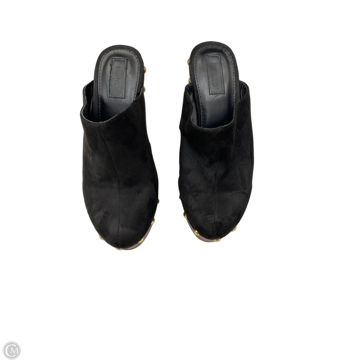 Shoes Heels Platform By Forever 21 In Black, Size: 8