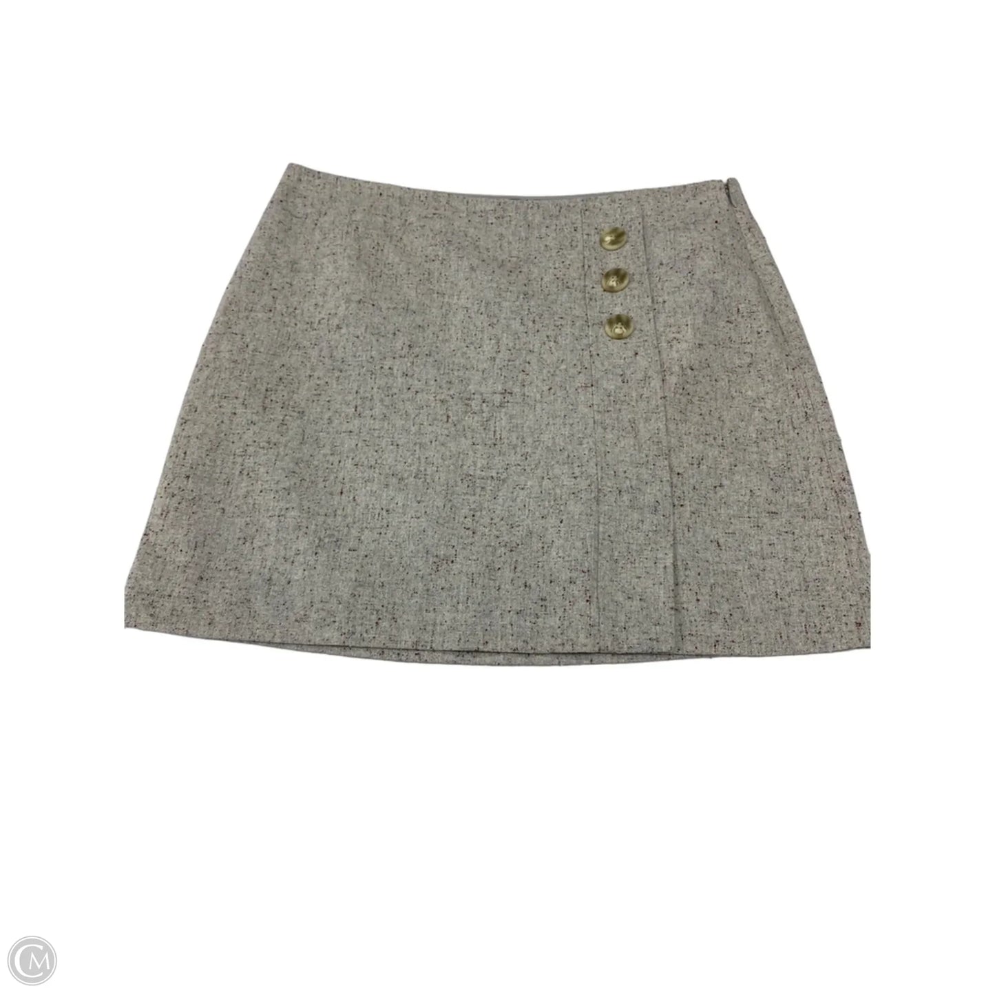 Skirt Mini & Short By Clothes Mentor In Grey, Size: 12