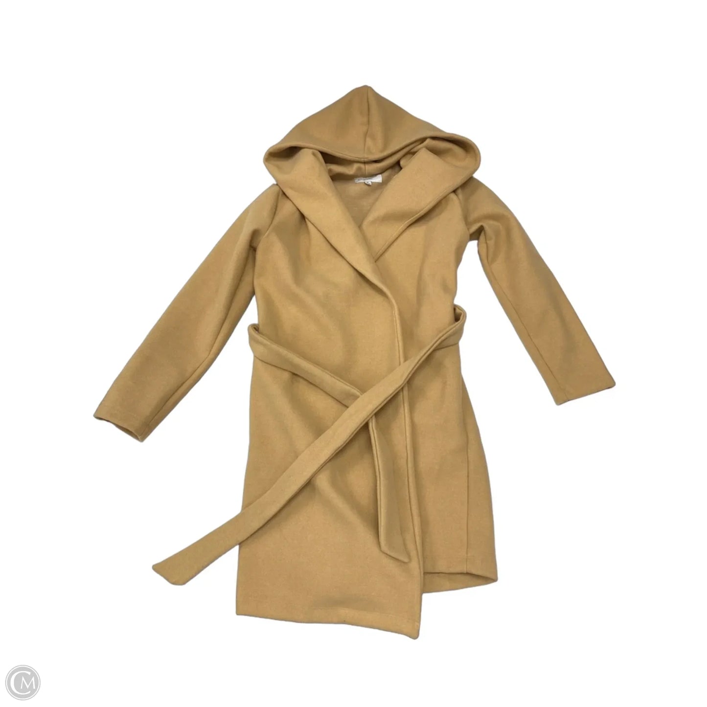 Coat Trench Coat By Haute Monde In Brown, Size: M
