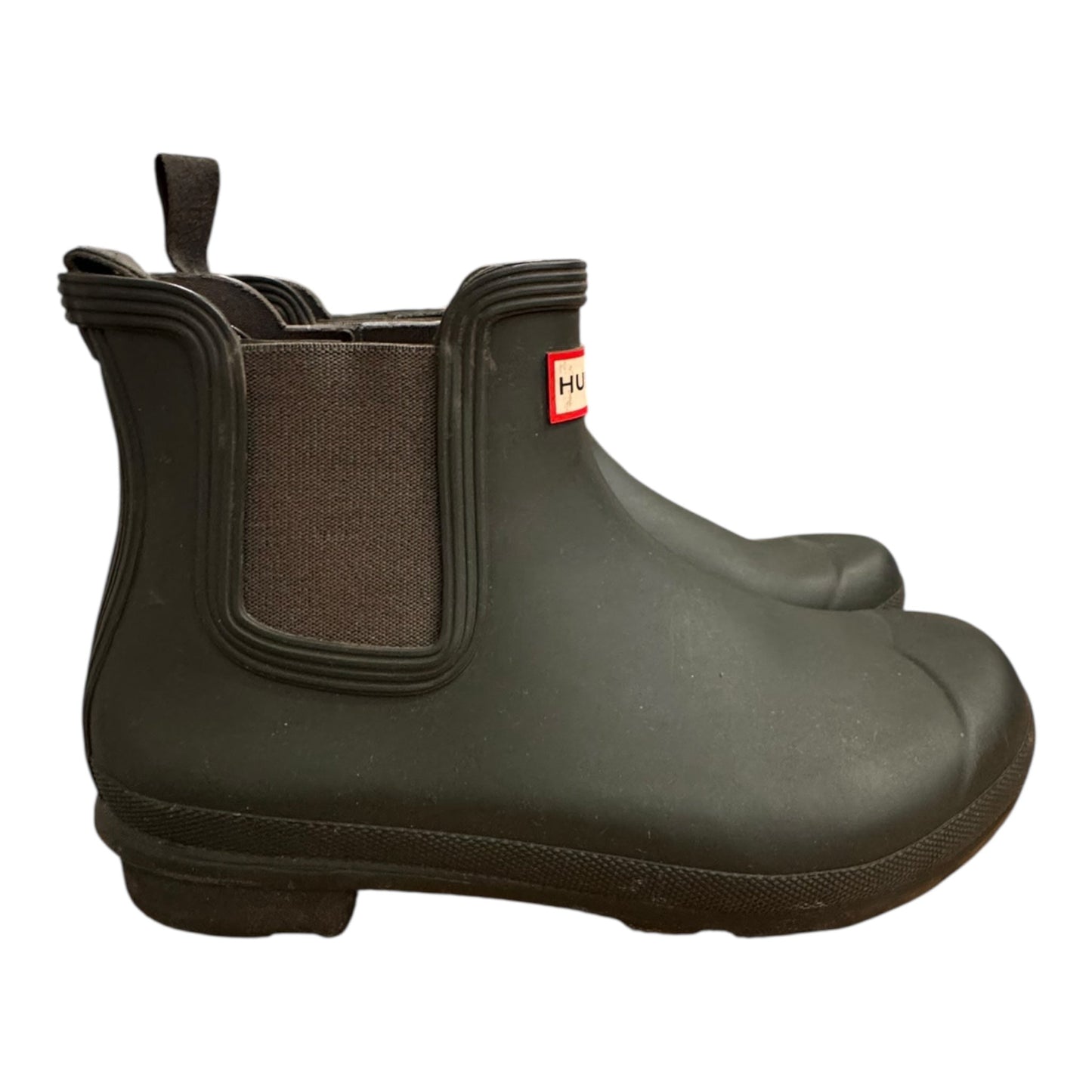 Boots Rain By Hunter In Green, Size:10