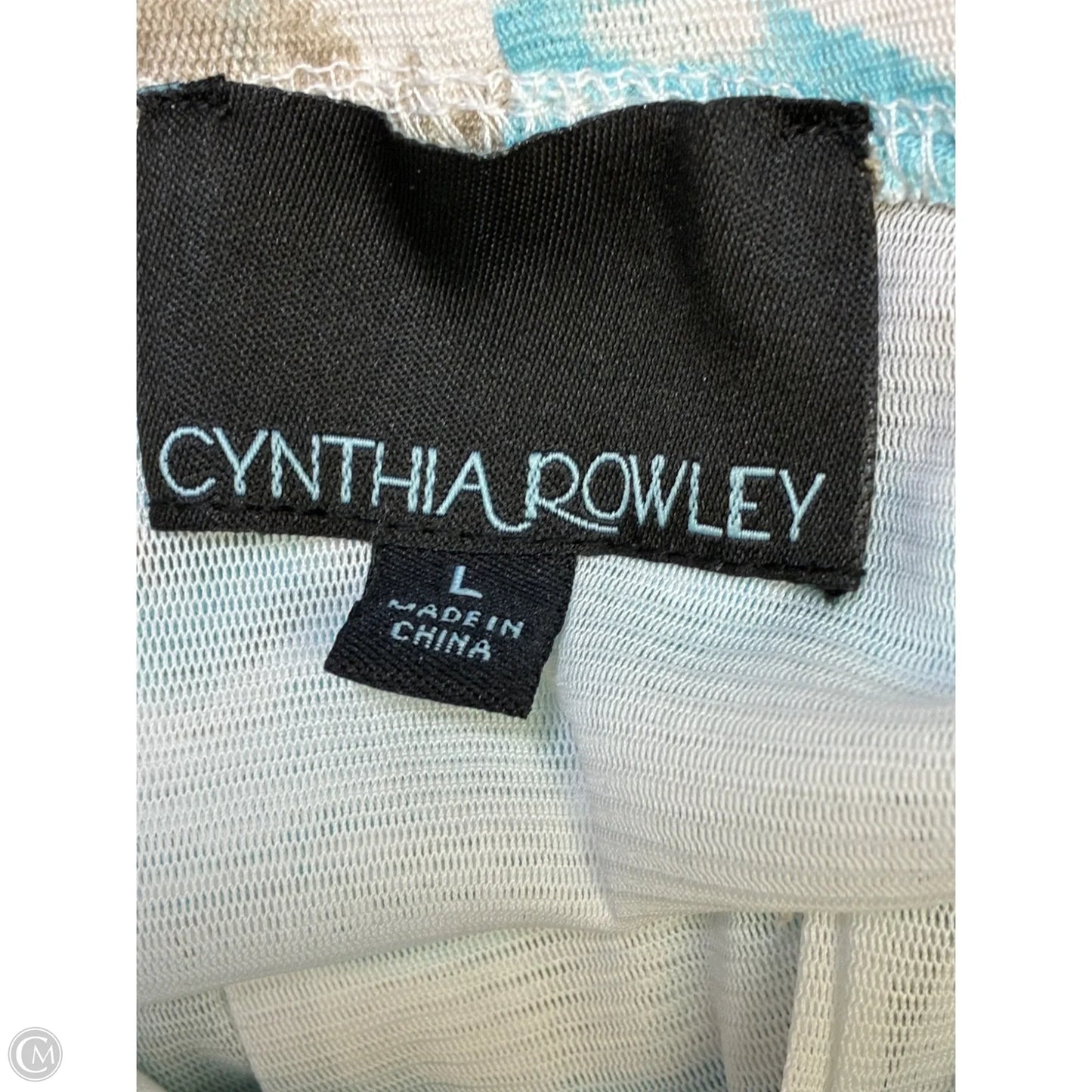 Dress Casual Maxi By Cynthia Rowley In Aqua, Size: L