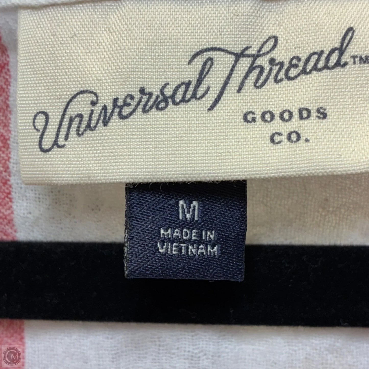Blouse Sleeveless By Universal Thread In Pink & White, Size: M