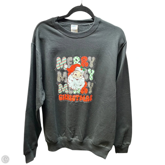 Sweatshirt Crewneck By Clothes Mentor In Black, Size: M