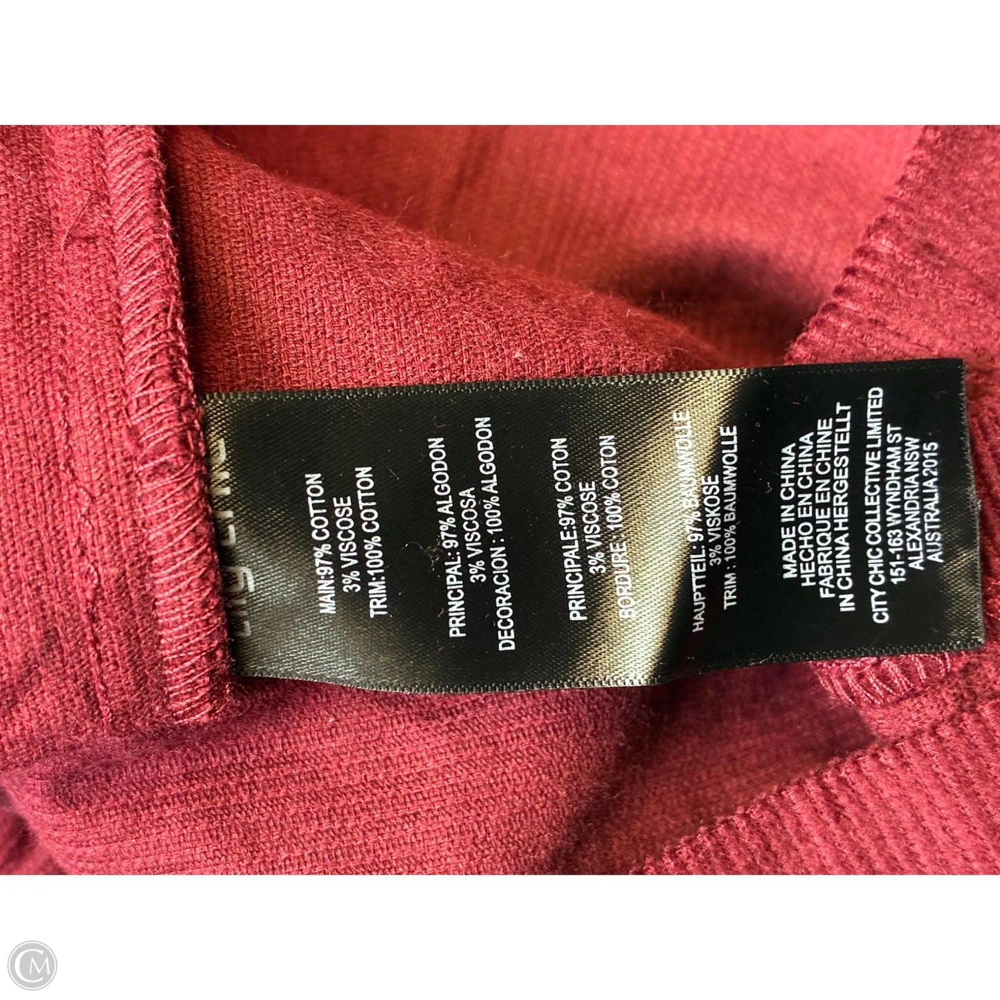 Dress Casual Short By City Chic In Red, Size: Xl