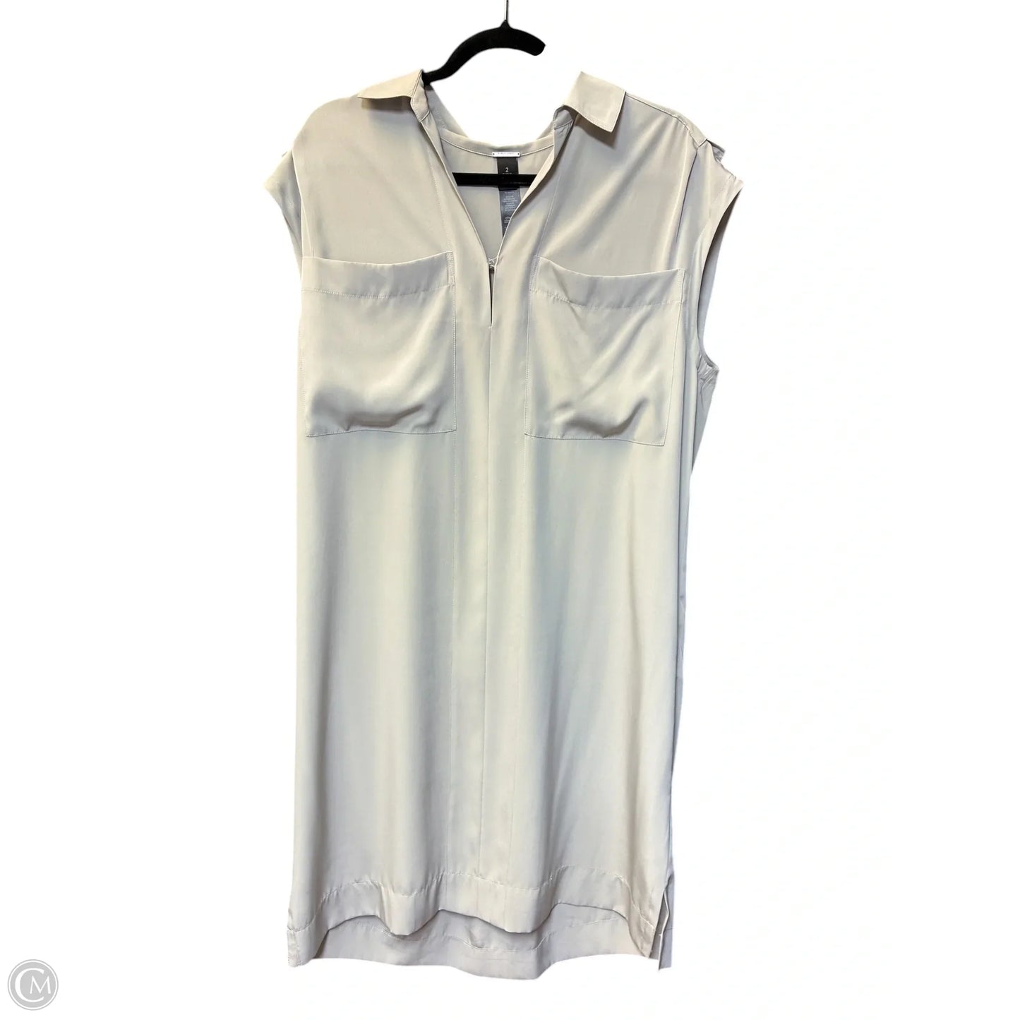 Dress Casual Midi By Chicos In Grey, Size: L