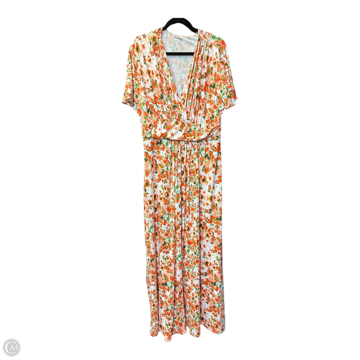 Dress Casual Maxi By Clothes Mentor In Orange, Size: 1x