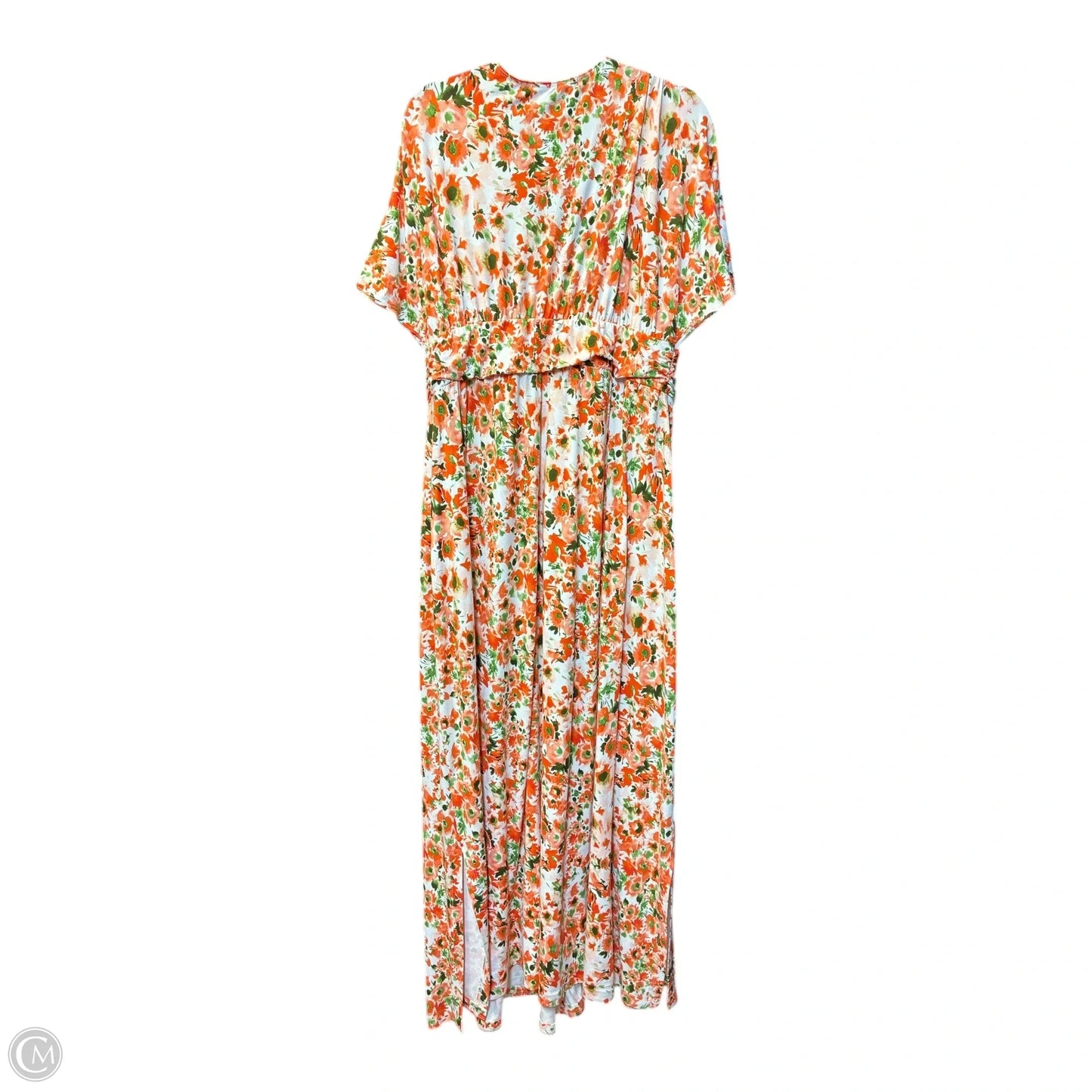 Dress Casual Maxi By Clothes Mentor In Orange, Size: 1x