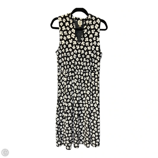 Dress Casual Midi By Anne Klein In Black & White, Size: 10