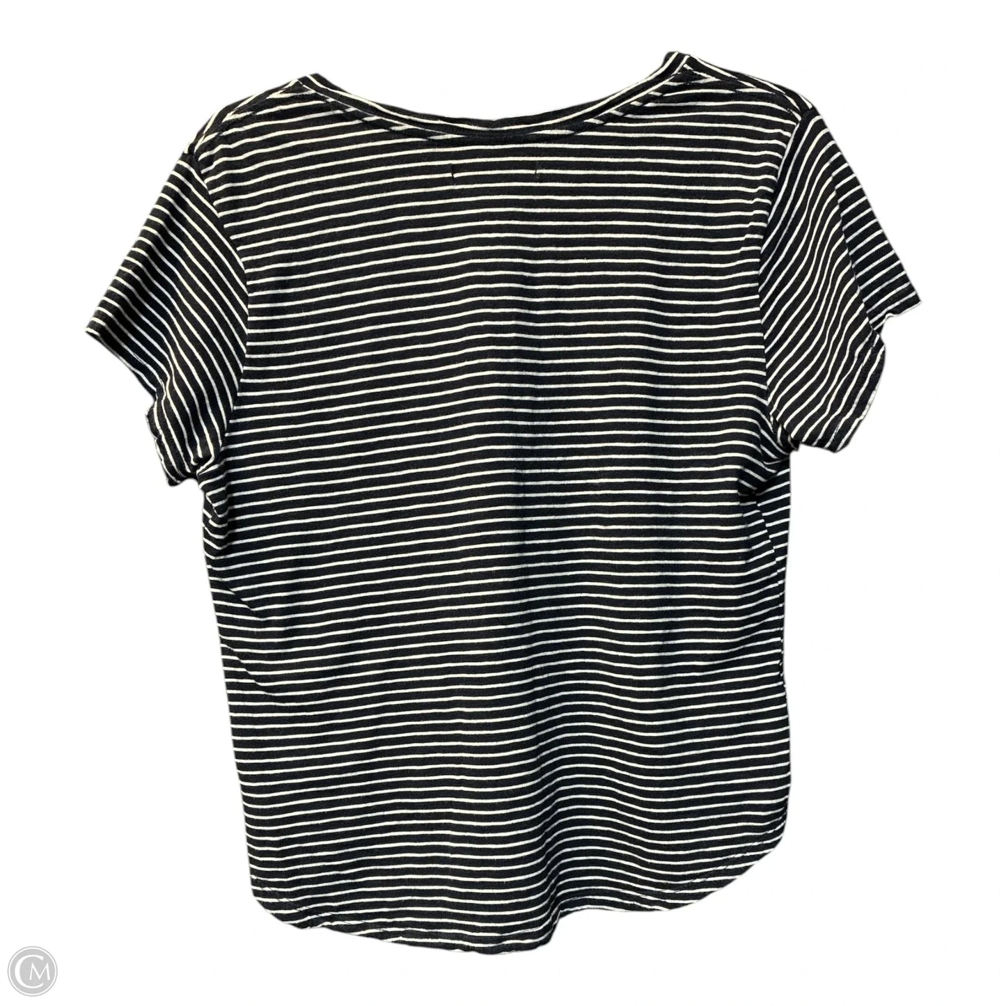 Top Short Sleeve Basic By Abercrombie And Fitch In Striped Pattern, Size: S