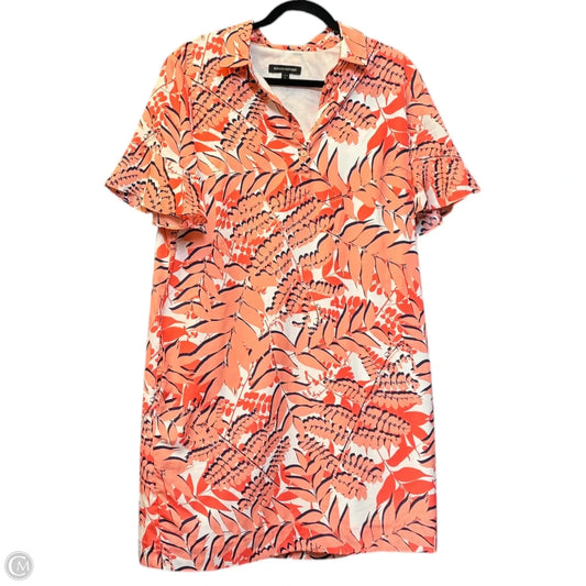 Dress Casual Short By Banana Republic In Peach, Size: Lp