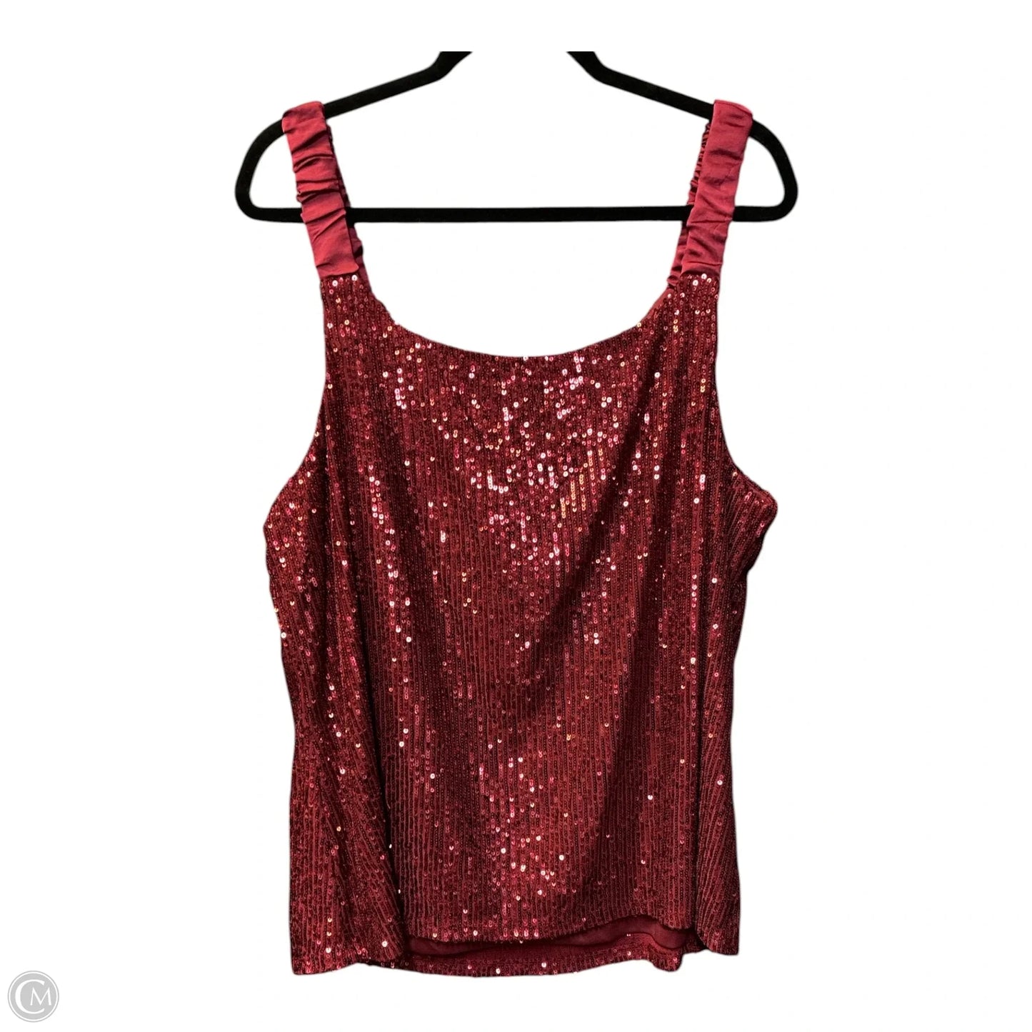 Blouse Sleeveless By Vince Camuto In Red, Size: Xl