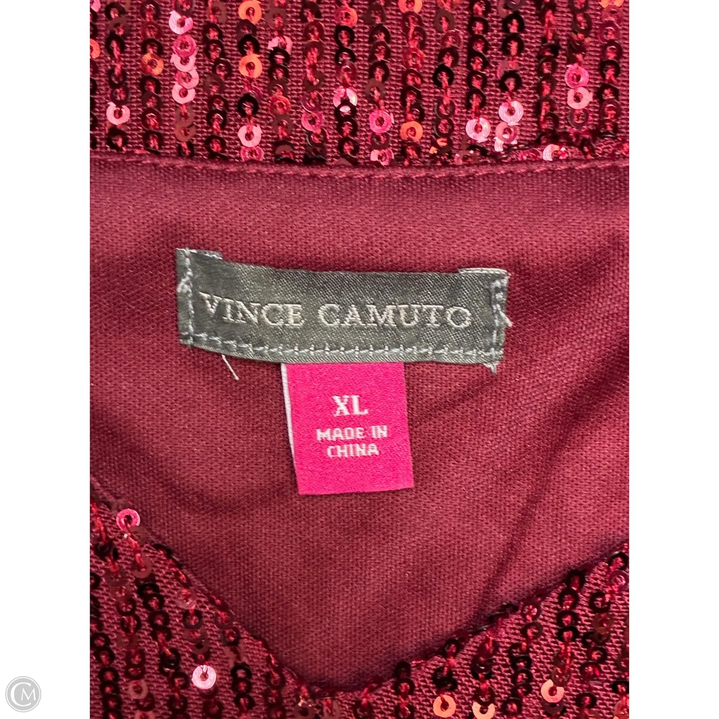 Blouse Sleeveless By Vince Camuto In Red, Size: Xl