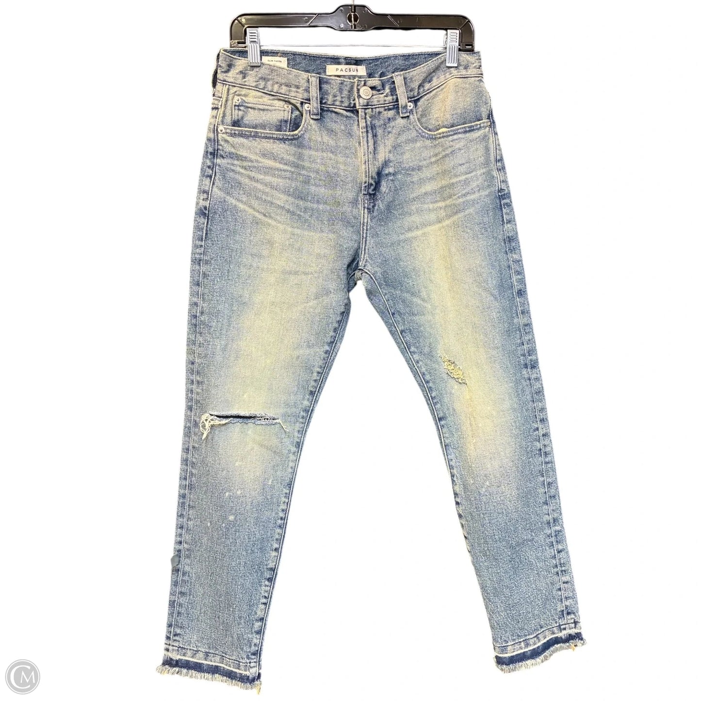 Jeans Skinny By Pacsun In Blue Denim, Size: 8