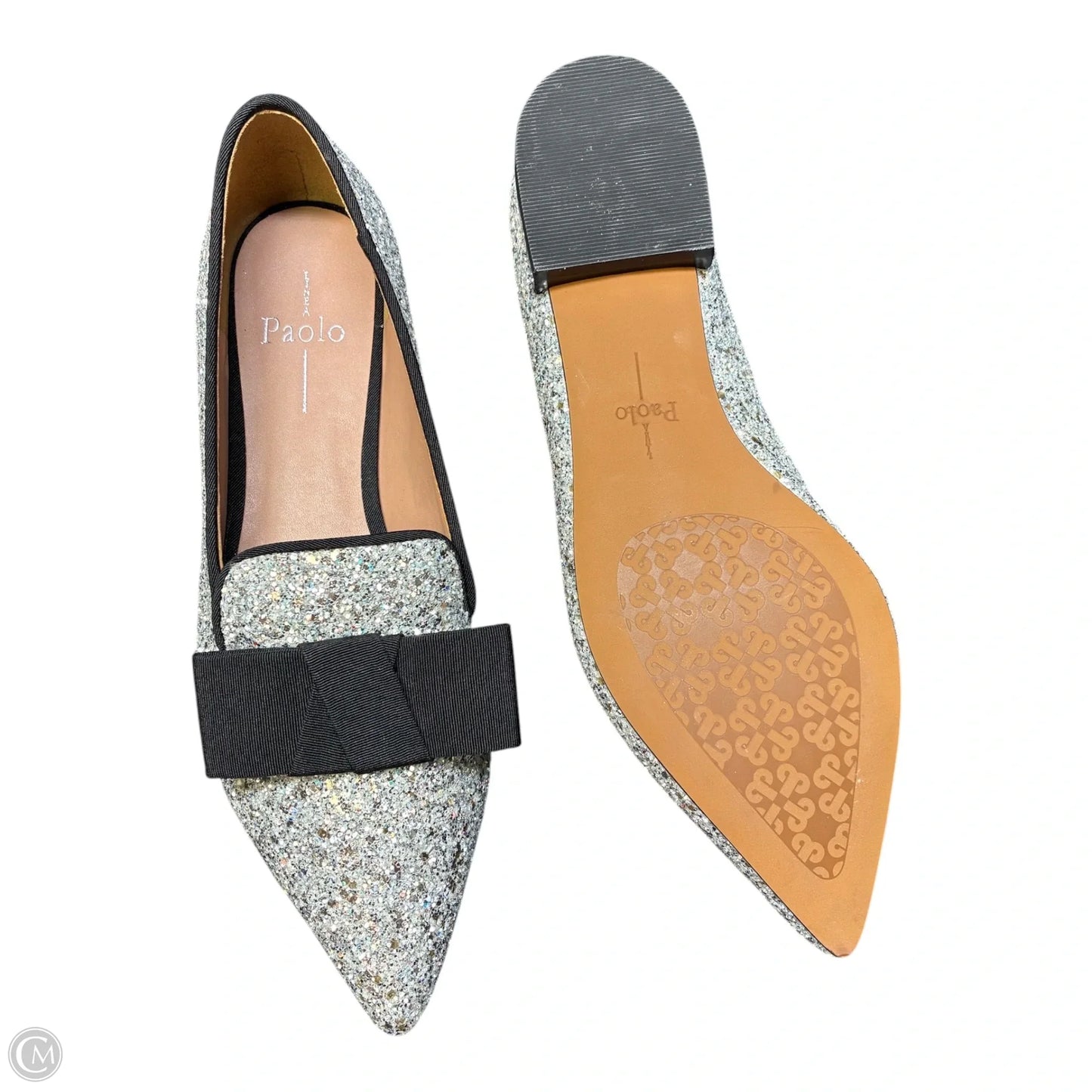Shoes Flats By Linea Paolo In Silver, Size: 7.5