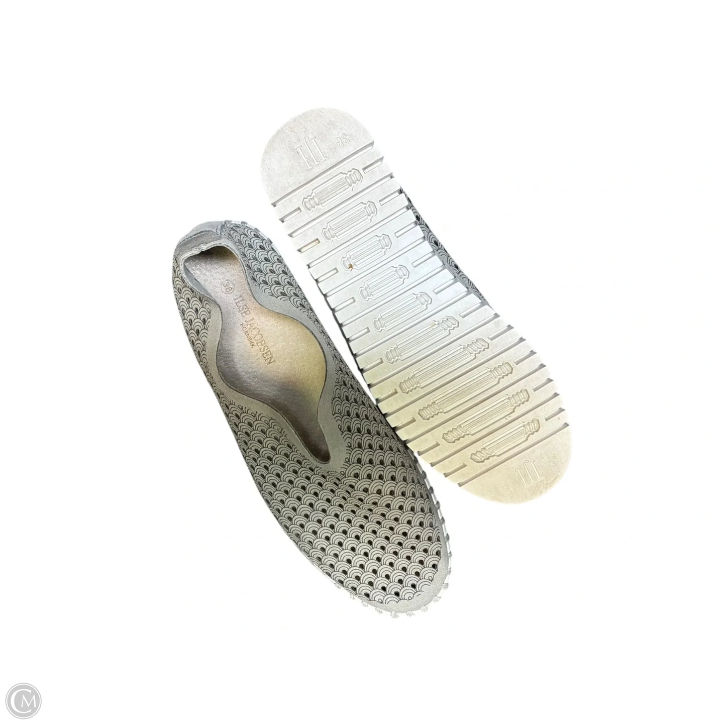 Shoes Flats By Clothes Mentor In Grey, Size: 7.5