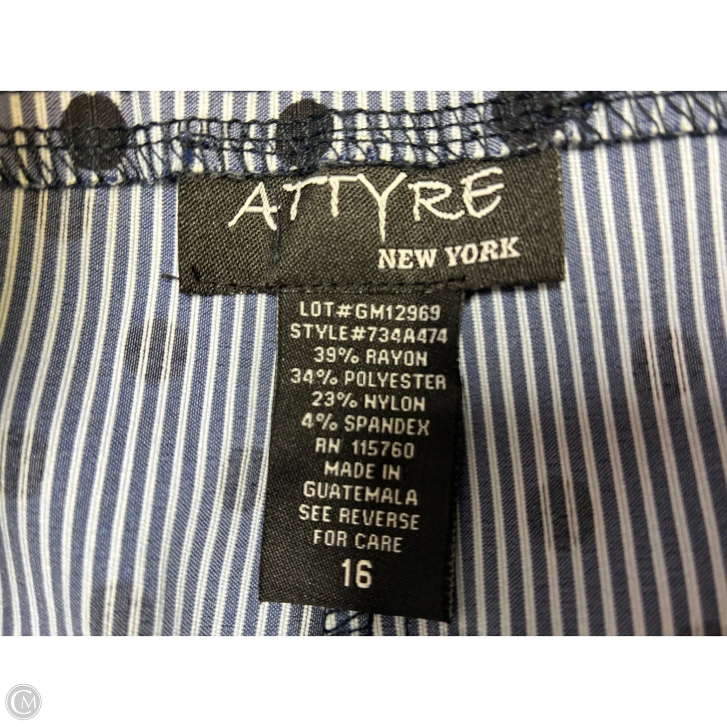 Pants Chinos & Khakis By Attyre In Blue, Size: 16