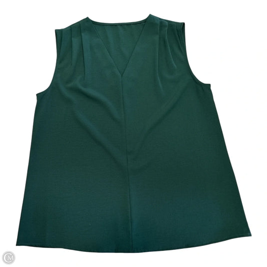 Blouse Sleeveless By Cmf In Green, Size: L
