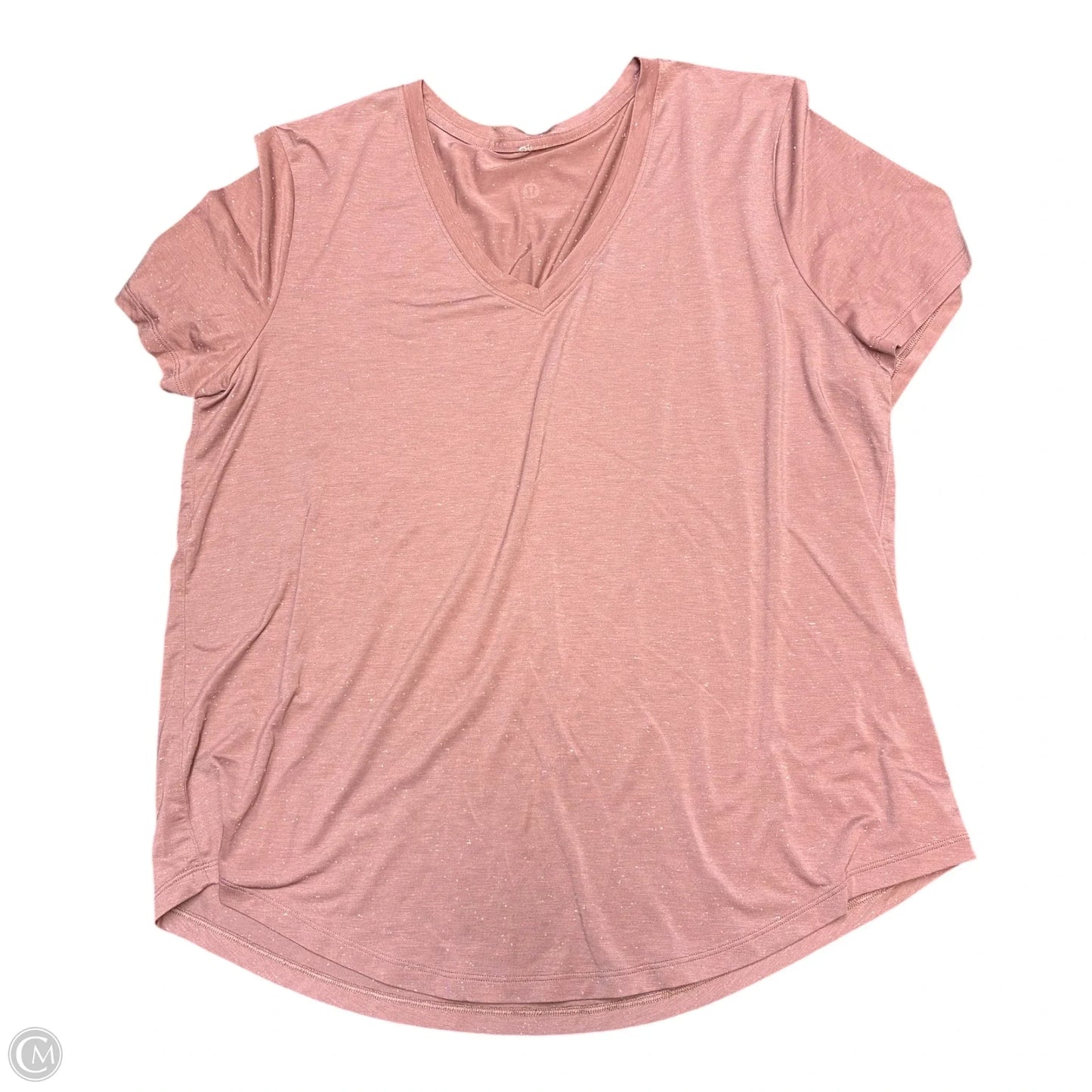 Top Short Sleeve By Lululemon In Mauve, Size: M