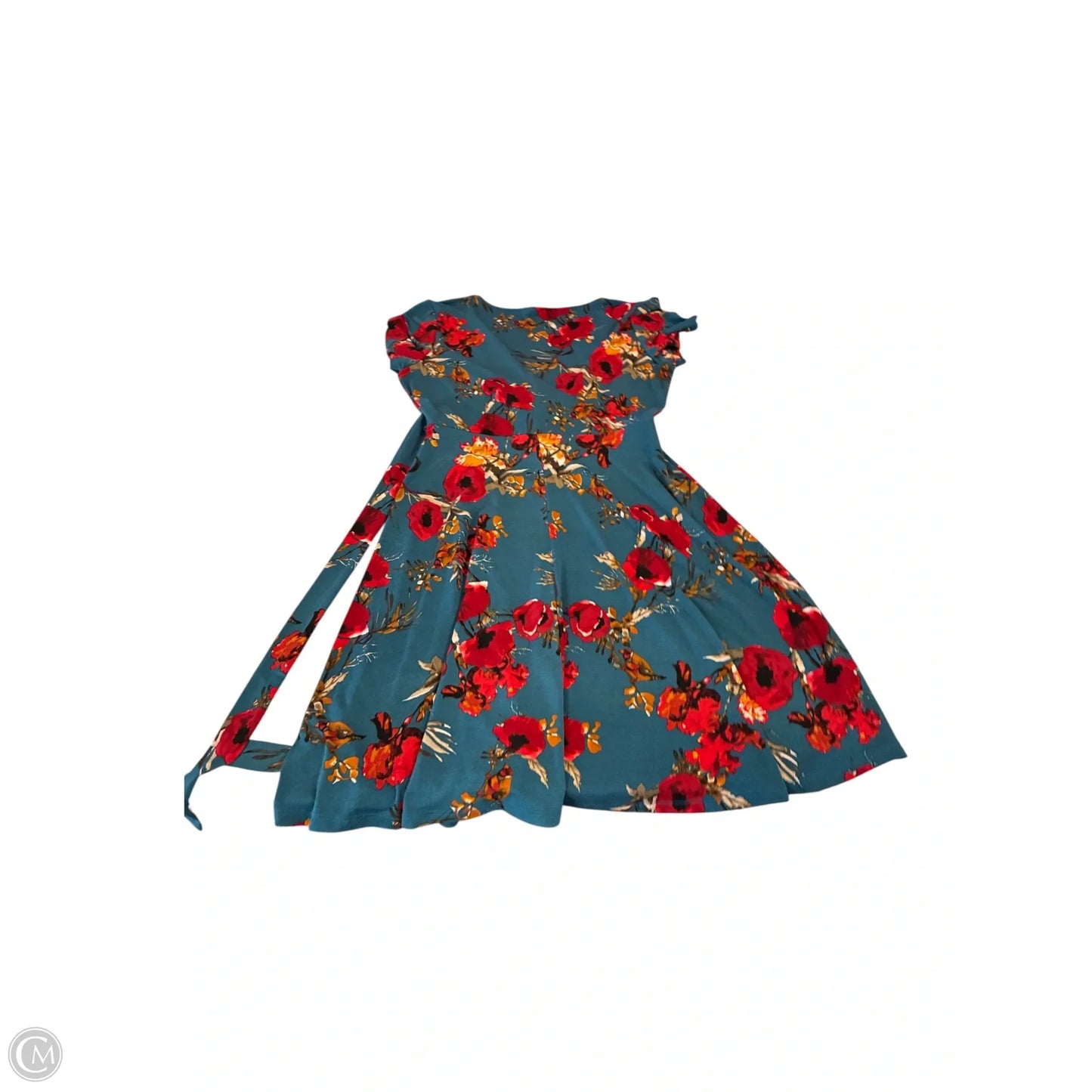 Dress Casual Short By Kaileigh In Blue & Red, Size: S