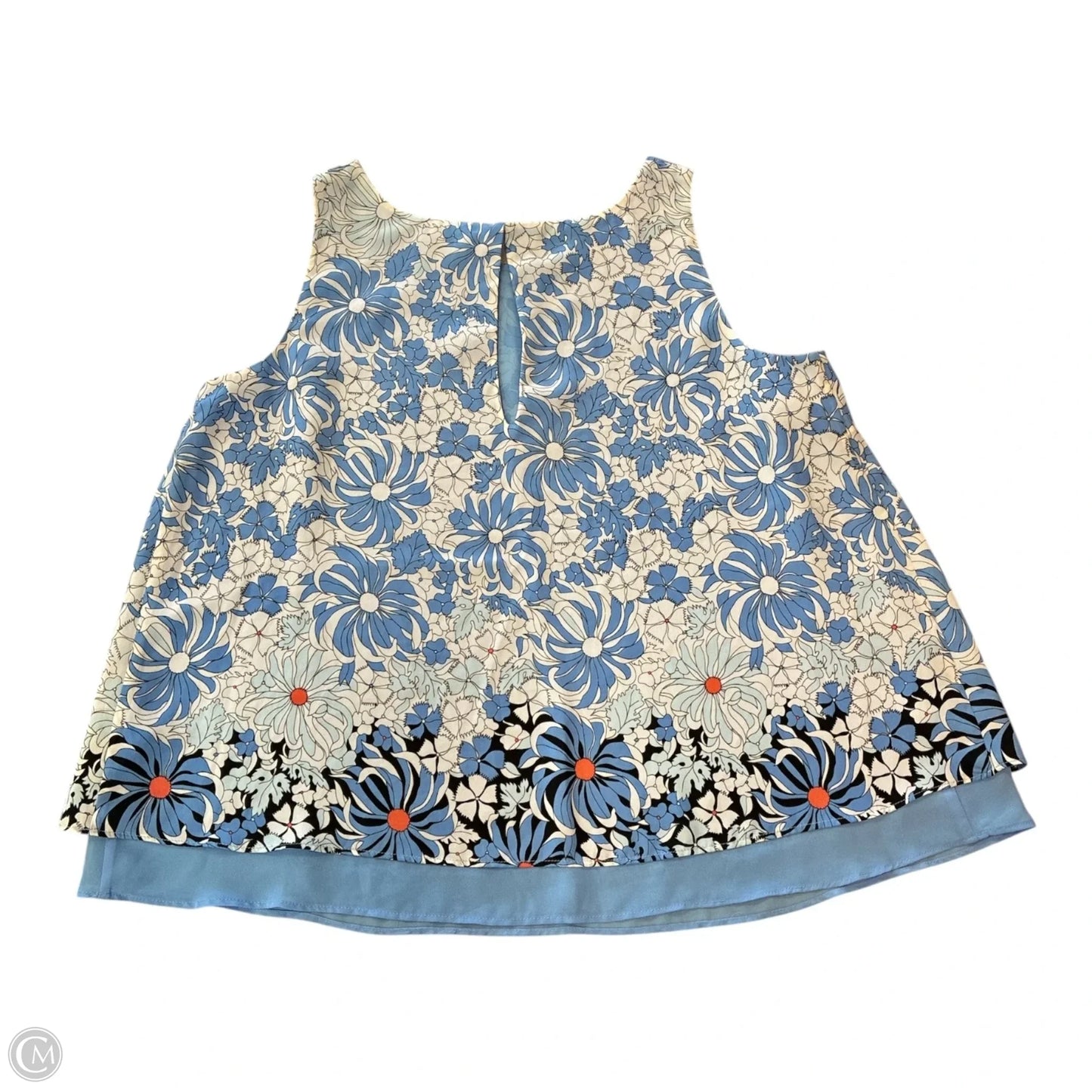 Blouse Sleeveless By Kaari Blue In Blue, Size: M