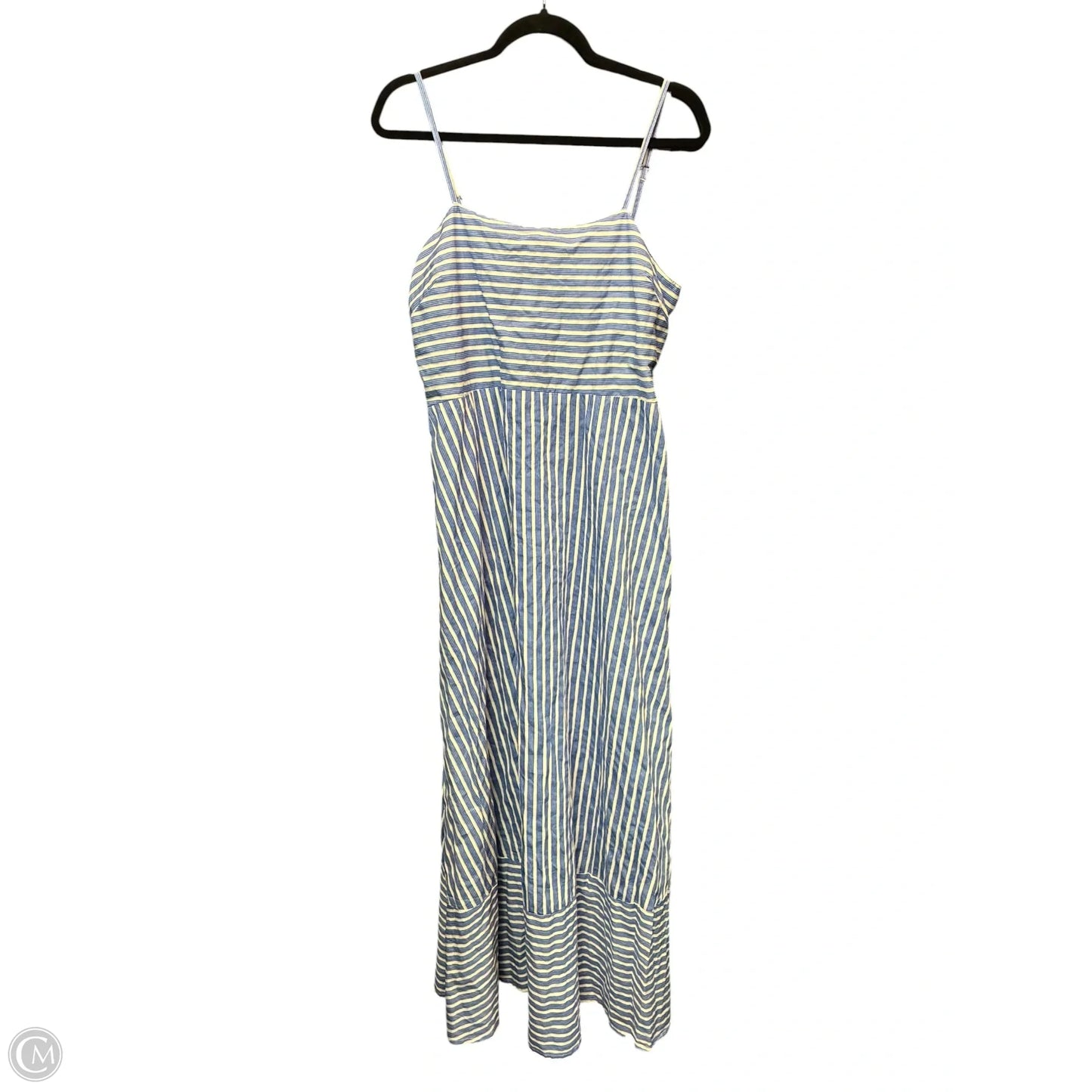 Dress Casual Maxi By Japna In Blue & White, Size: Xl