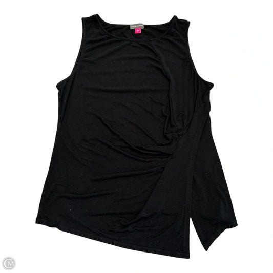 Blouse Sleeveless By Vince Camuto In Black, Size: L