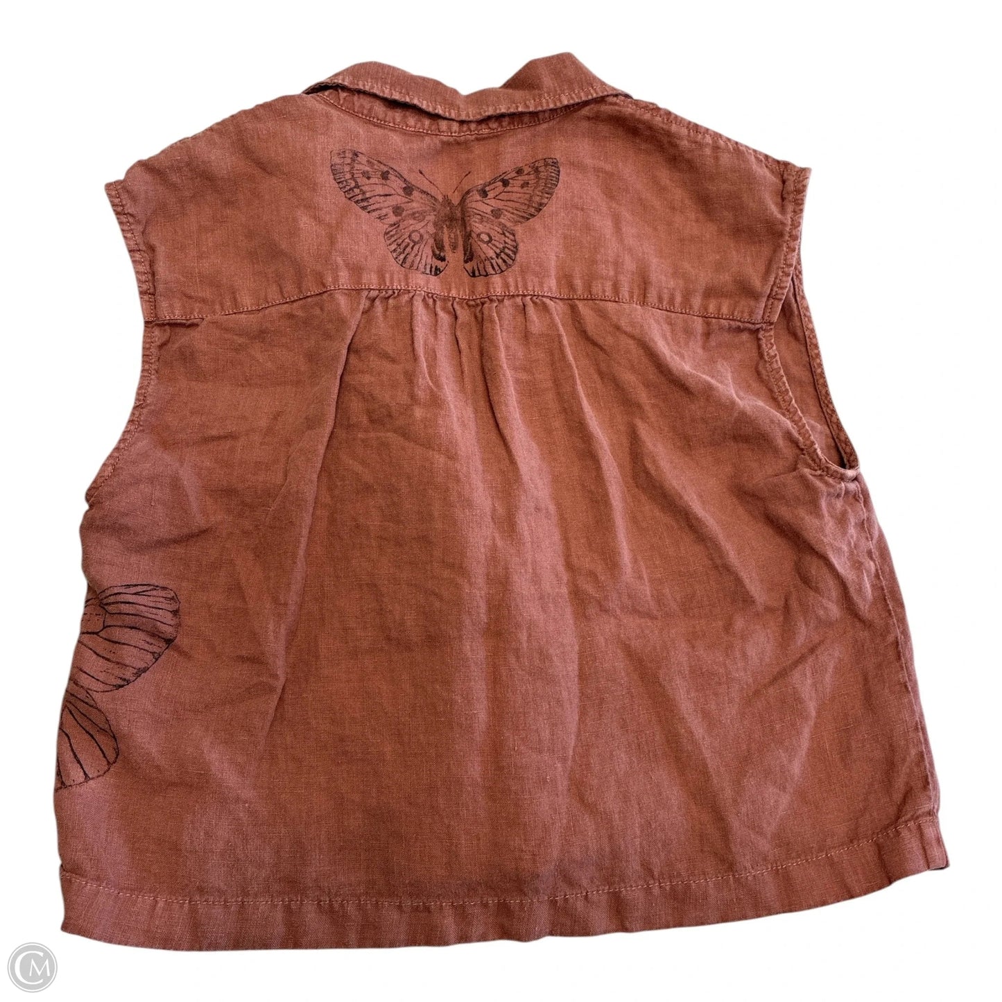 Top Short Sleeve By Lou And Grey In Brown, Size: Xs