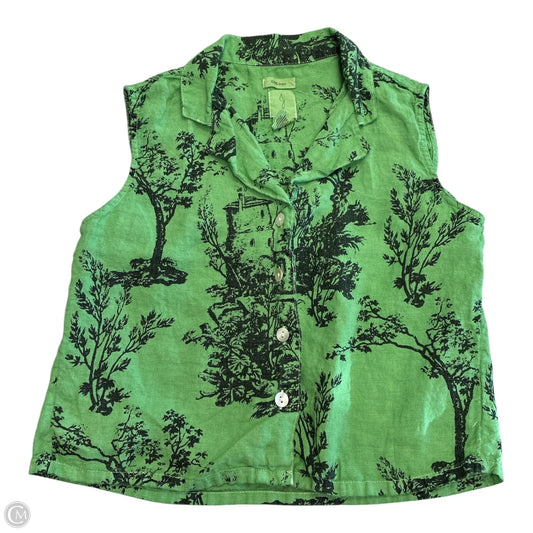 Top Sleeveless By Joie In Green, Size: Xs