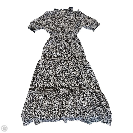 Dress Casual Maxi By Max Studio In Black & Cream, Size: L