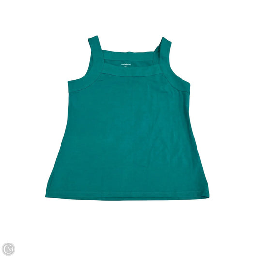 Top Sleeveless By Croft And Barrow In Teal, Size: L