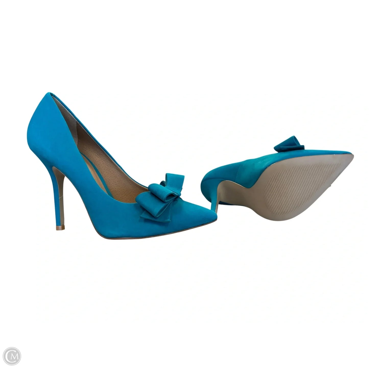 Shoes Heels Stiletto By Just Fab In Blue, Size: 7.5
