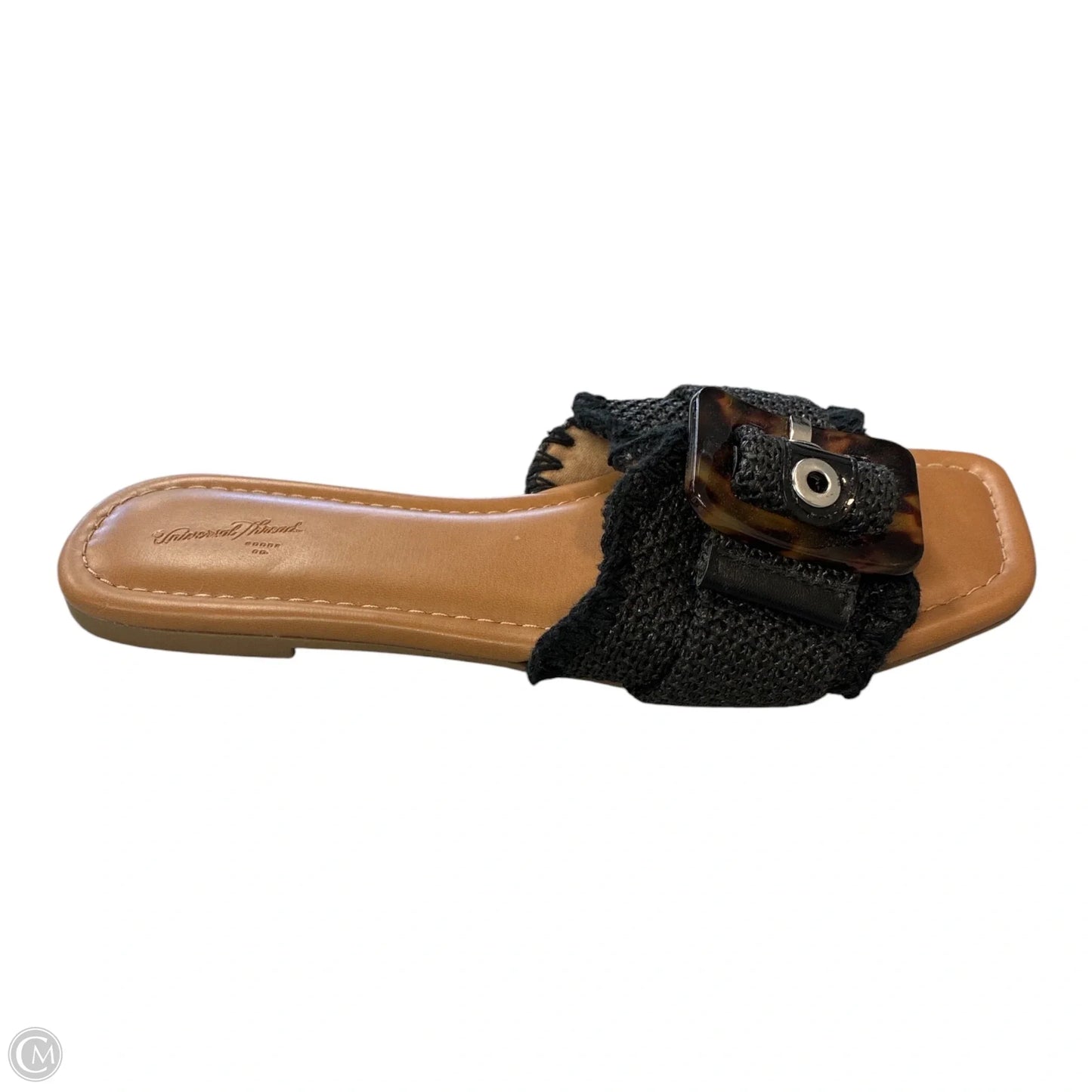Sandals Flats By Universal Thread In Black, Size: 8