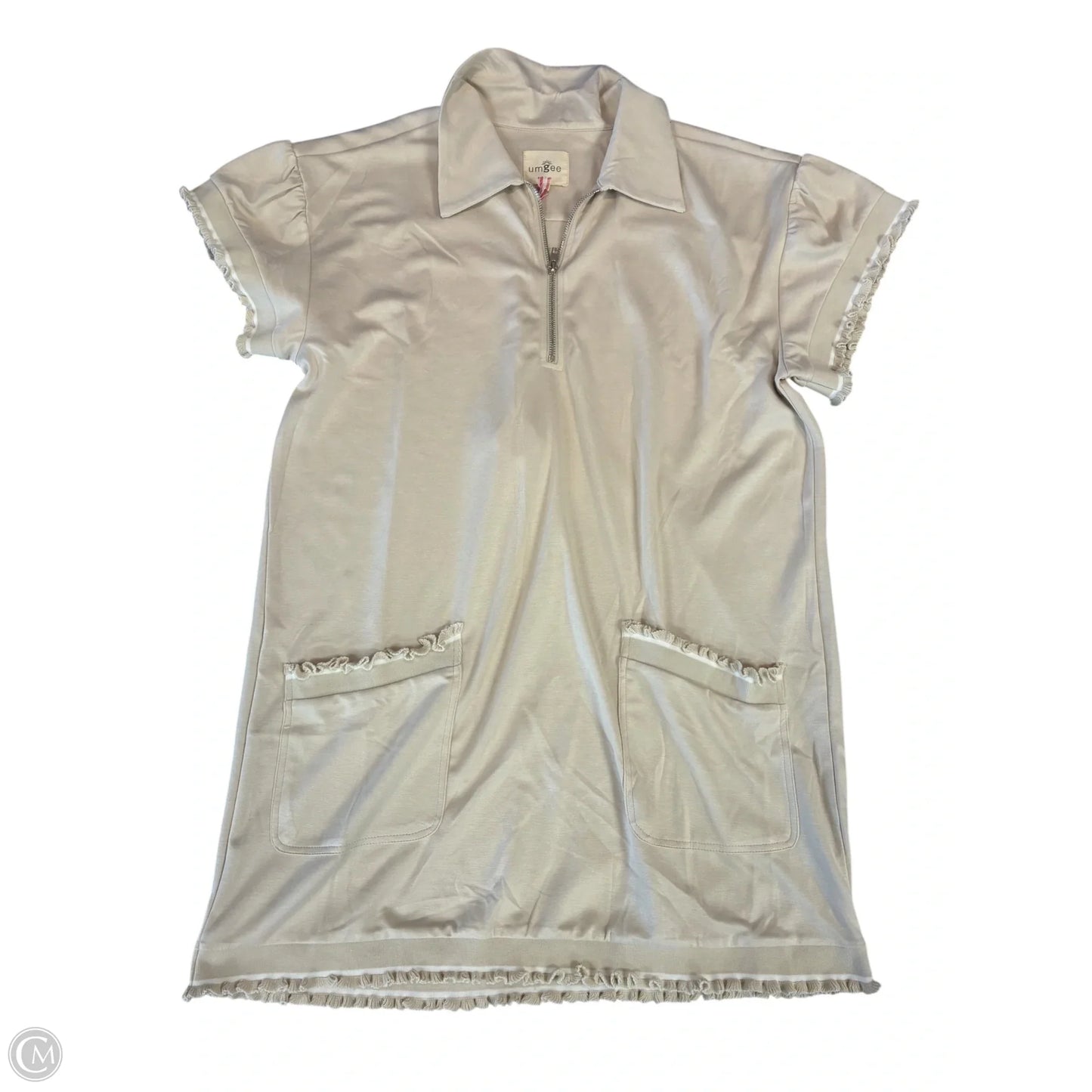 Dress Casual Short By Umgee In Tan & White, Size: M